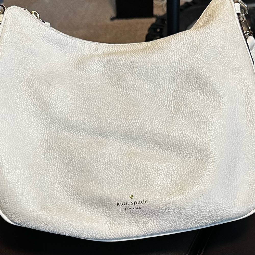 Kate Spade Cream Textured Hobo Bag